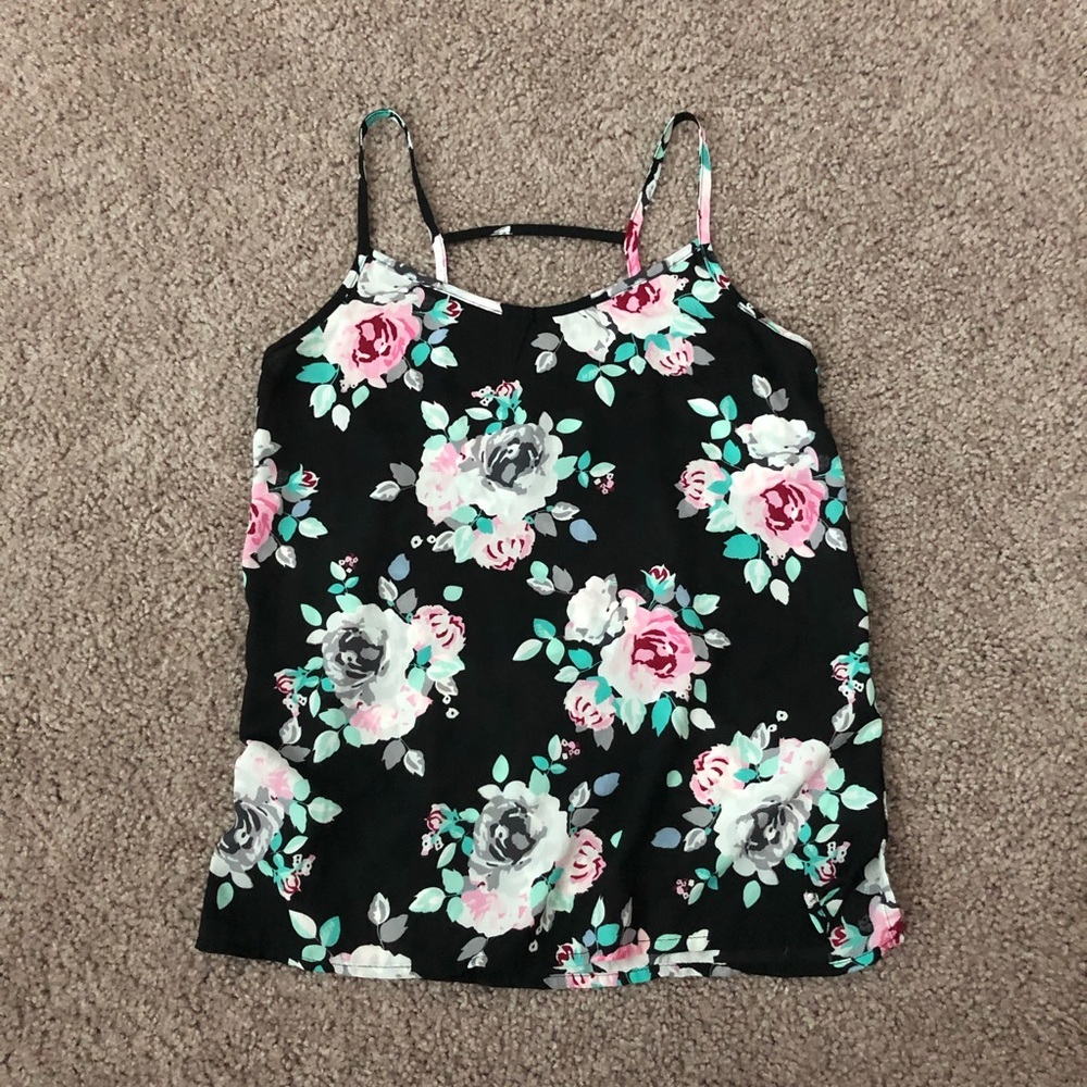 Divided H&M Floral Tank Top Size US 2